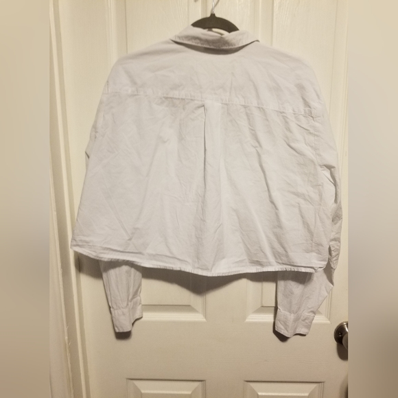 Madewell Super Crop Ex-Boyfriend Shirt Women's - Picture 5 of 10